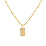 Bea Block Initial Necklace