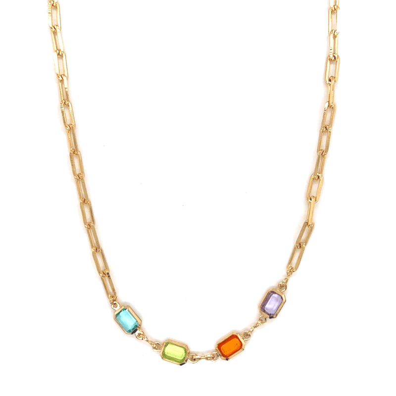 Steff Multicolor Gemstone Necklace
