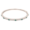 Gemstone CZ Bangle Bracelet