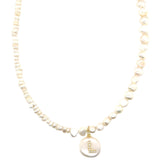 Cati Pearl Initial Choker