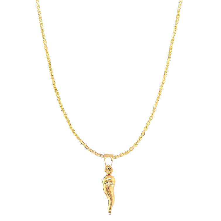 Cedar Cornicello Charm Necklace for girls