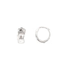 Chunky Silver Hoops