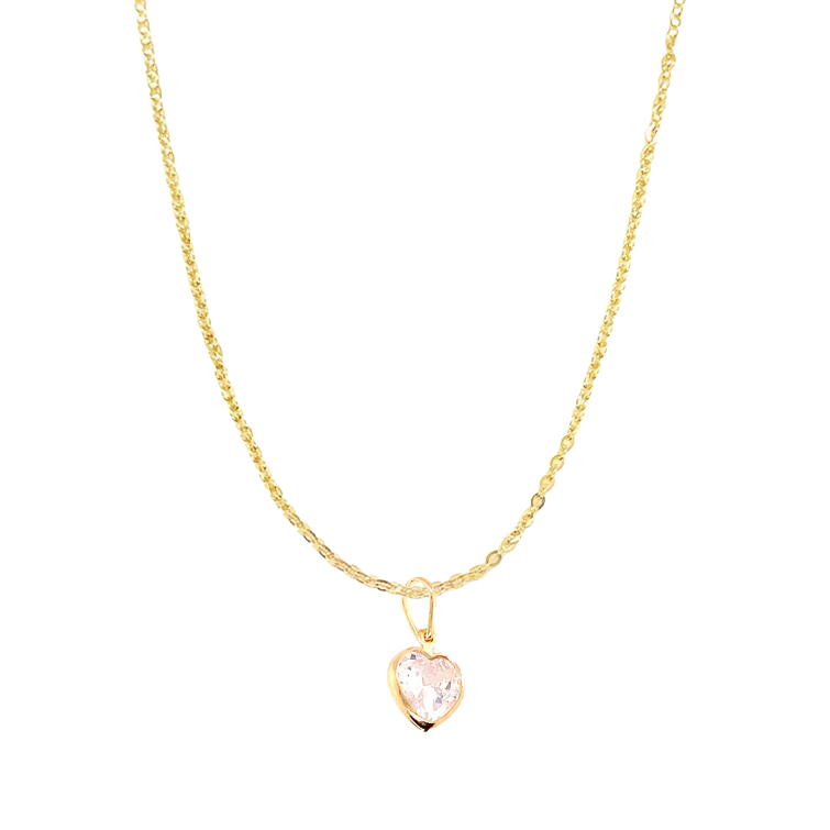 Dalia CZ Heart Necklace