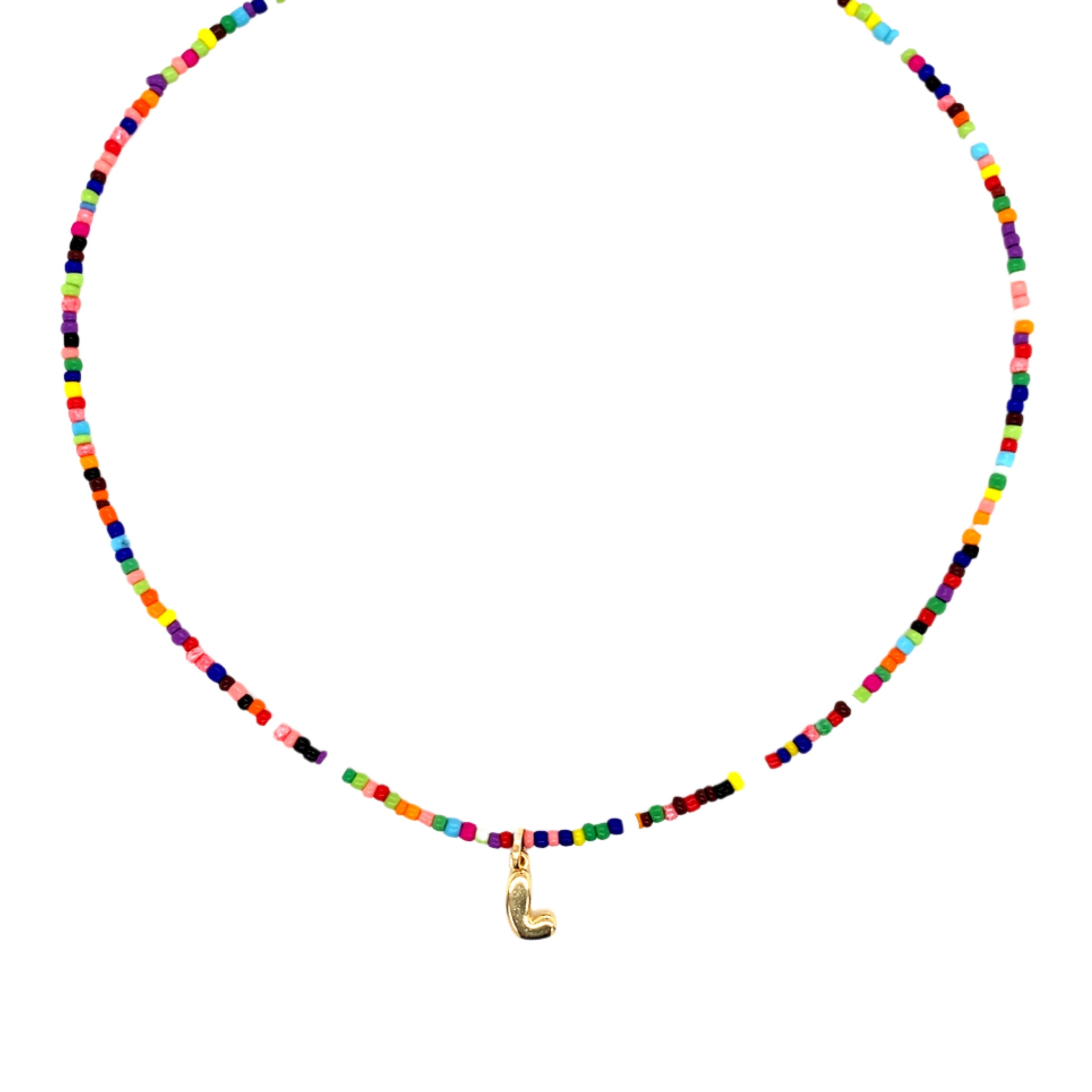 Eliora Bubble Initial Necklace