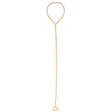Violet CZ Hand Chain Attachment