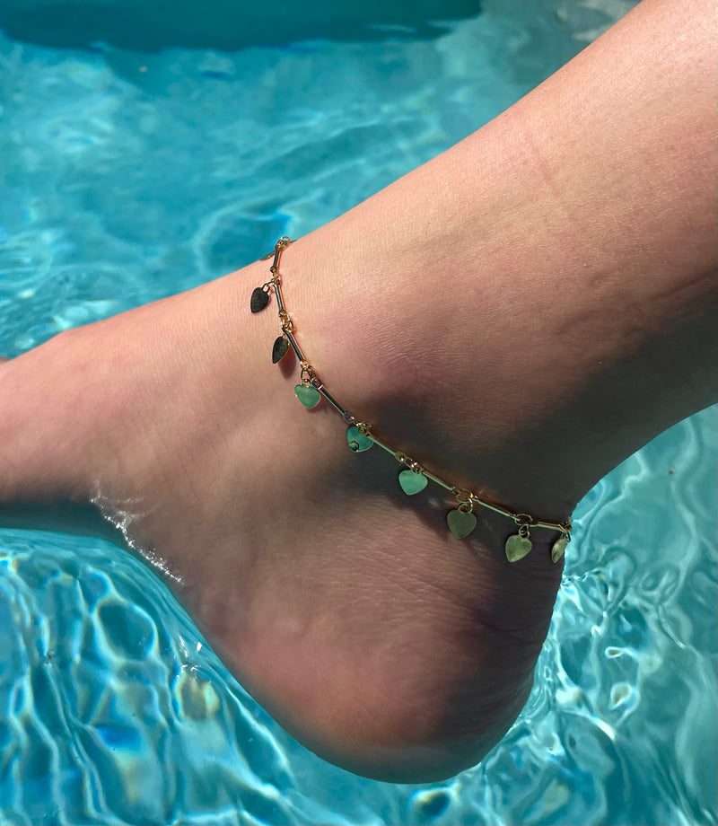 Shea Hearts Anklet