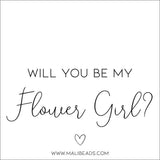 Flower Girl Card