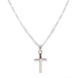 Silver Cross Pendant Necklace