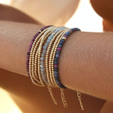 NATURAL GEMSTONE BEADED BRACELET