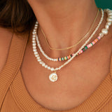 Cati Pearl Initial Choker