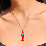Isolde Fish Necklace