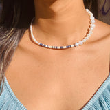 Nyra Heishi Pearl Necklace