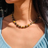 Eris Tiger Eye Tube Necklace