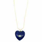 Lior Gemstone Heart Necklace