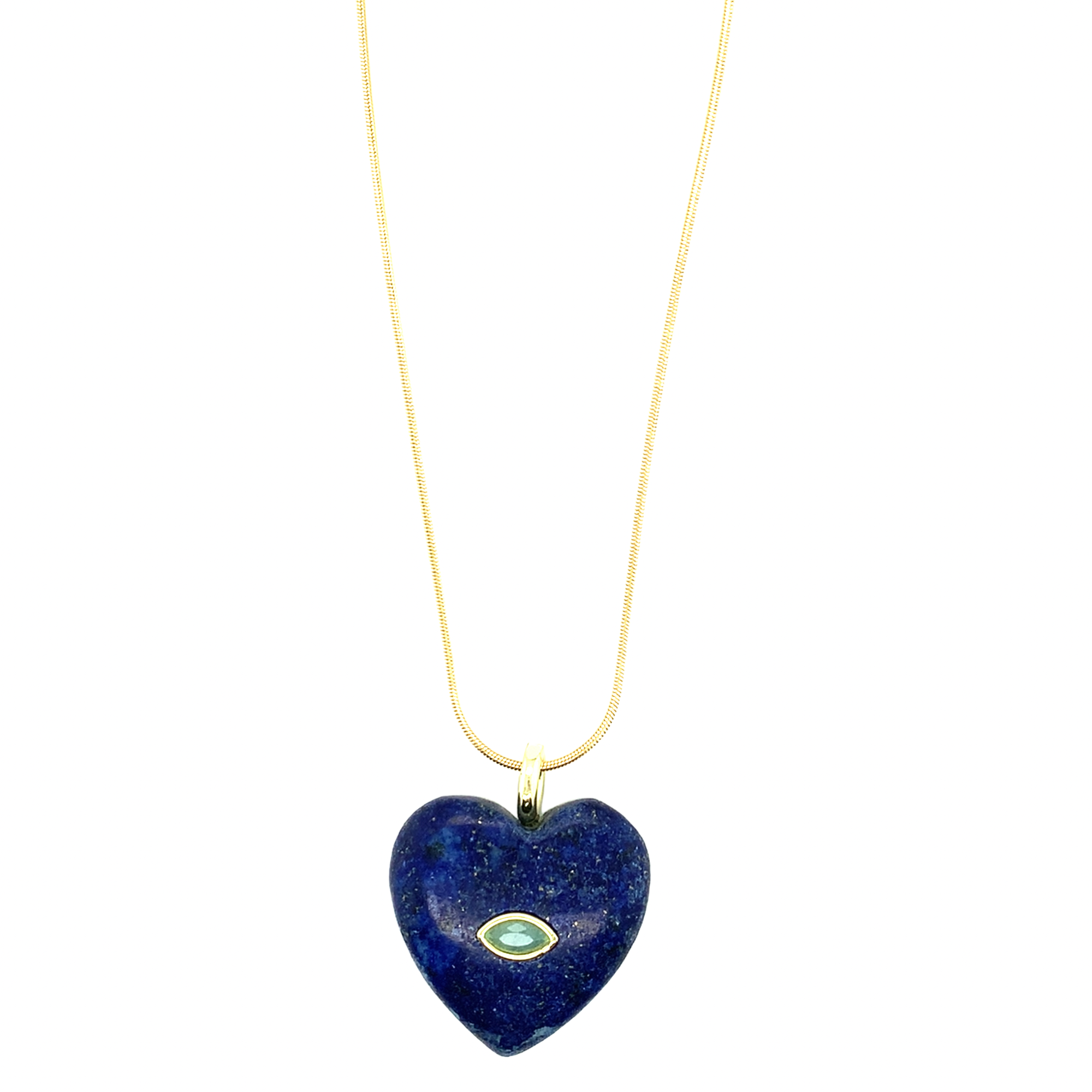 Lior Gemstone Heart Necklace
