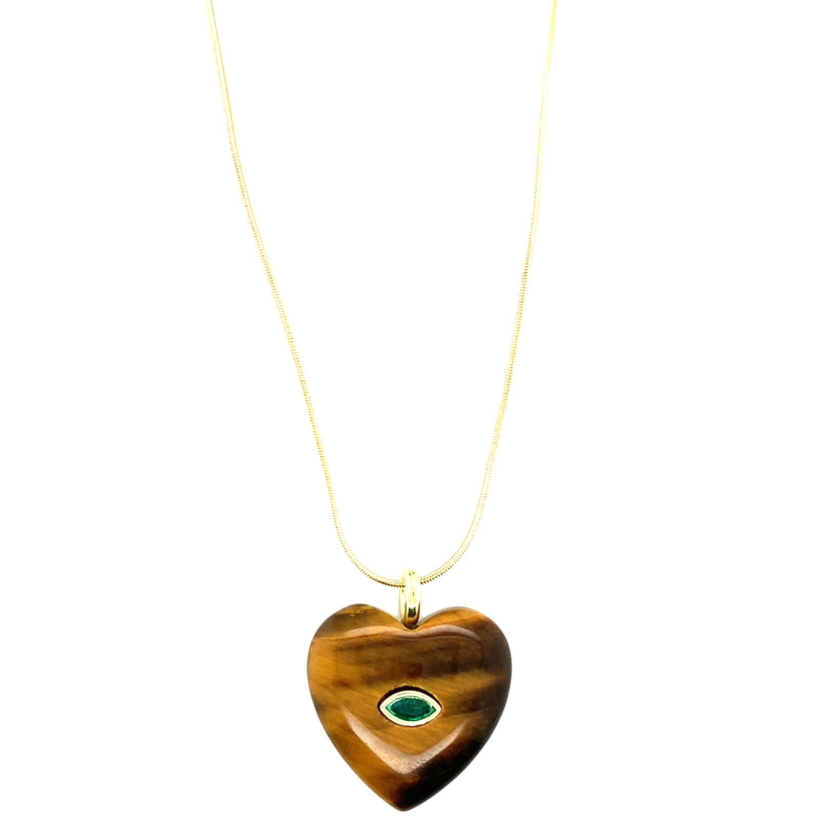 Lior Gemstone Heart Necklace