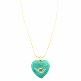 Lior Gemstone Heart Necklace