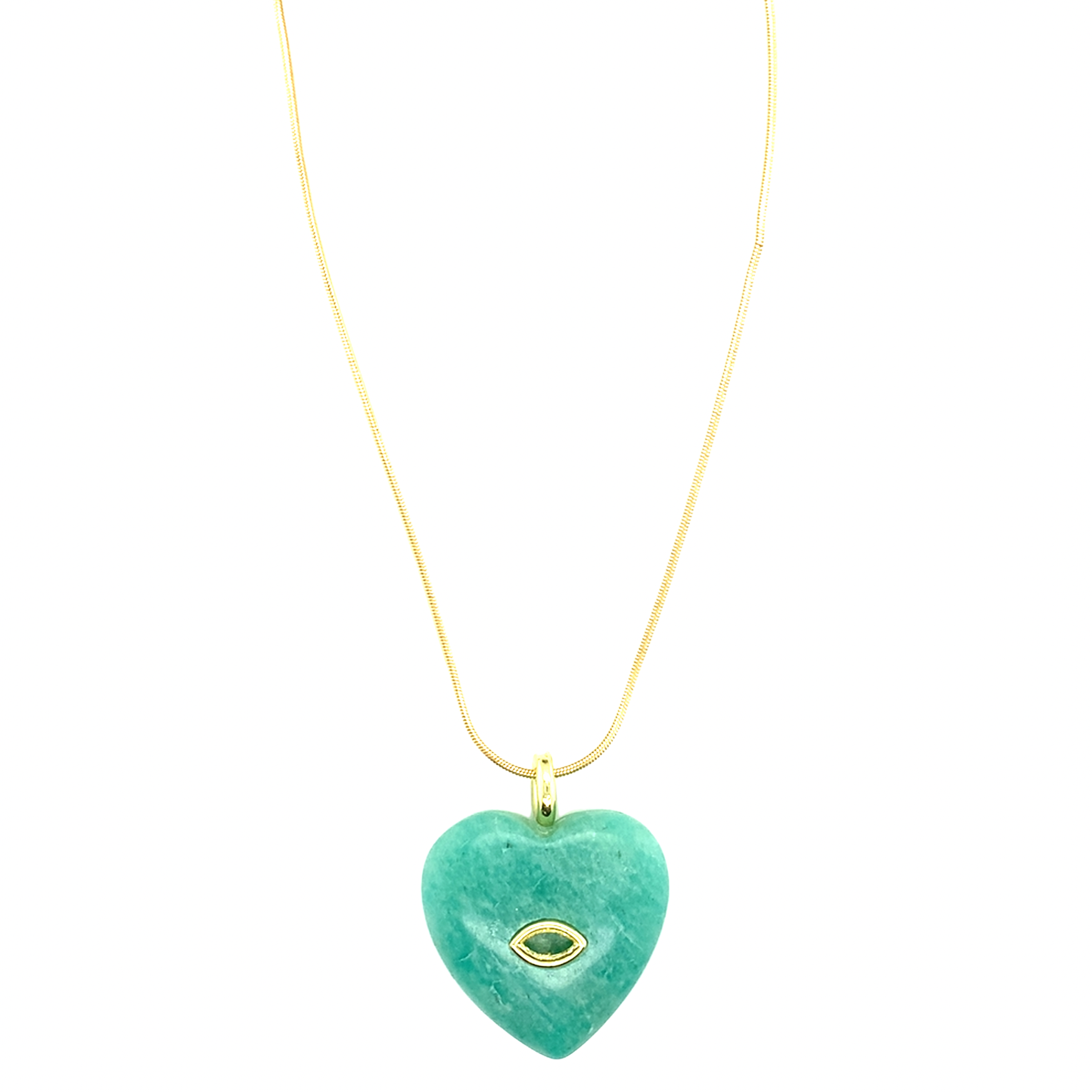Lior Gemstone Heart Necklace
