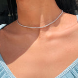 Nala Round Diamond Tennis Necklace