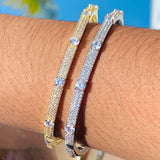 Dazzling CZ Bangle Bracelet