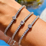 Camila CZ Teardrop Tennis Bracelet