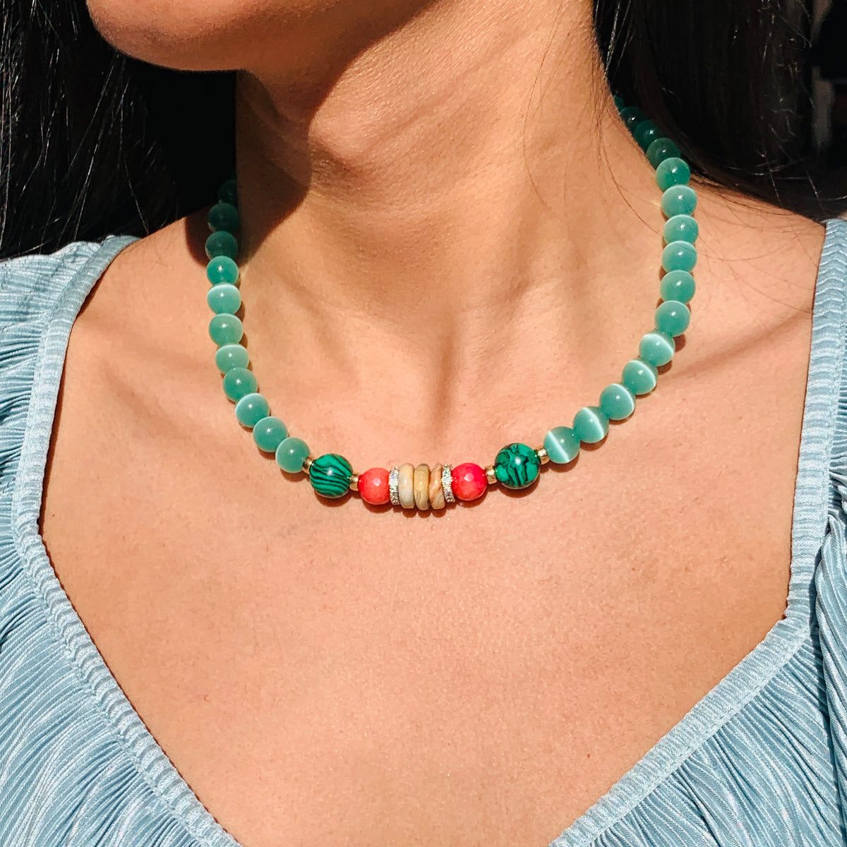 Ember Beaded Necklace