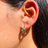 Cara CZ Hoop Earrings