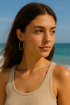 Nia Large Gold Hoops