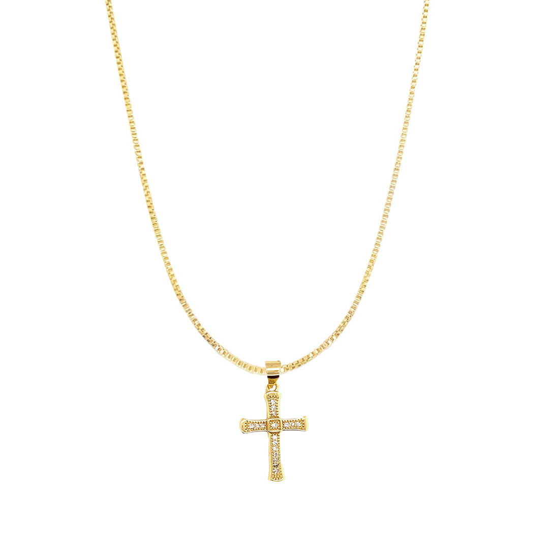 Nora CZ Cross Necklace