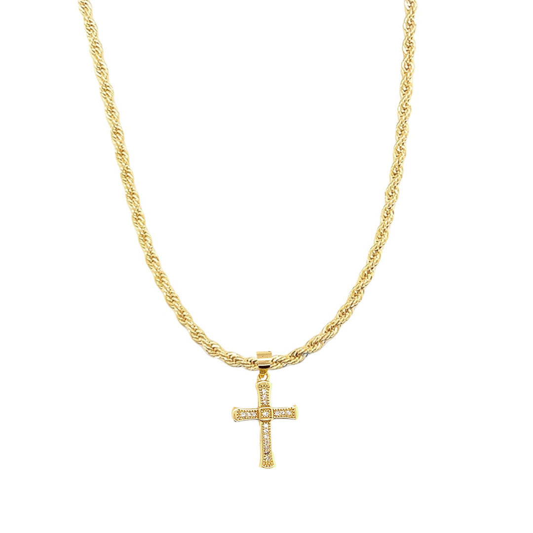 Nora CZ Cross Necklace