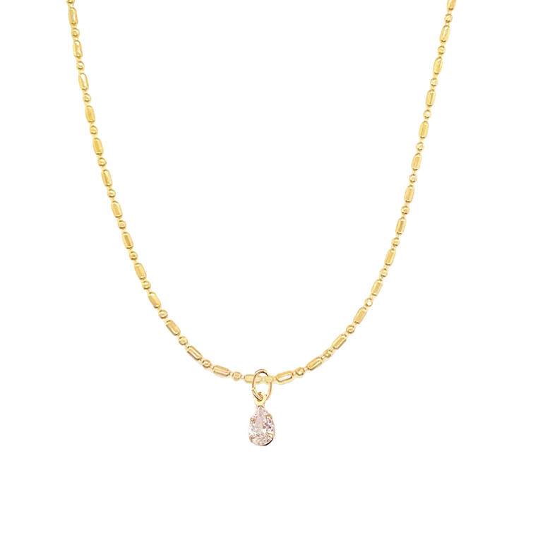 Nuri CZ Teardrop Necklace