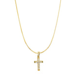 Simone CZ Cross Necklace