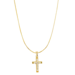 Simone CZ Cross Necklace