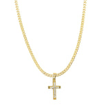 Simone CZ Cross Necklace