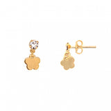 Skylar CZ Flower Earrings