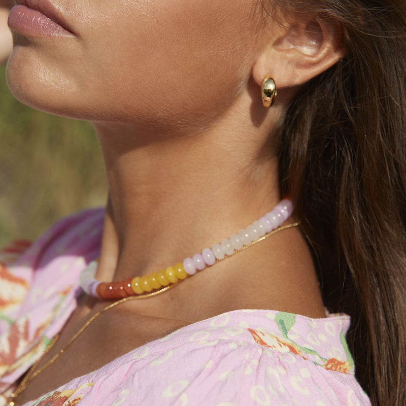 Sunshine Gemstones Beaded Necklace