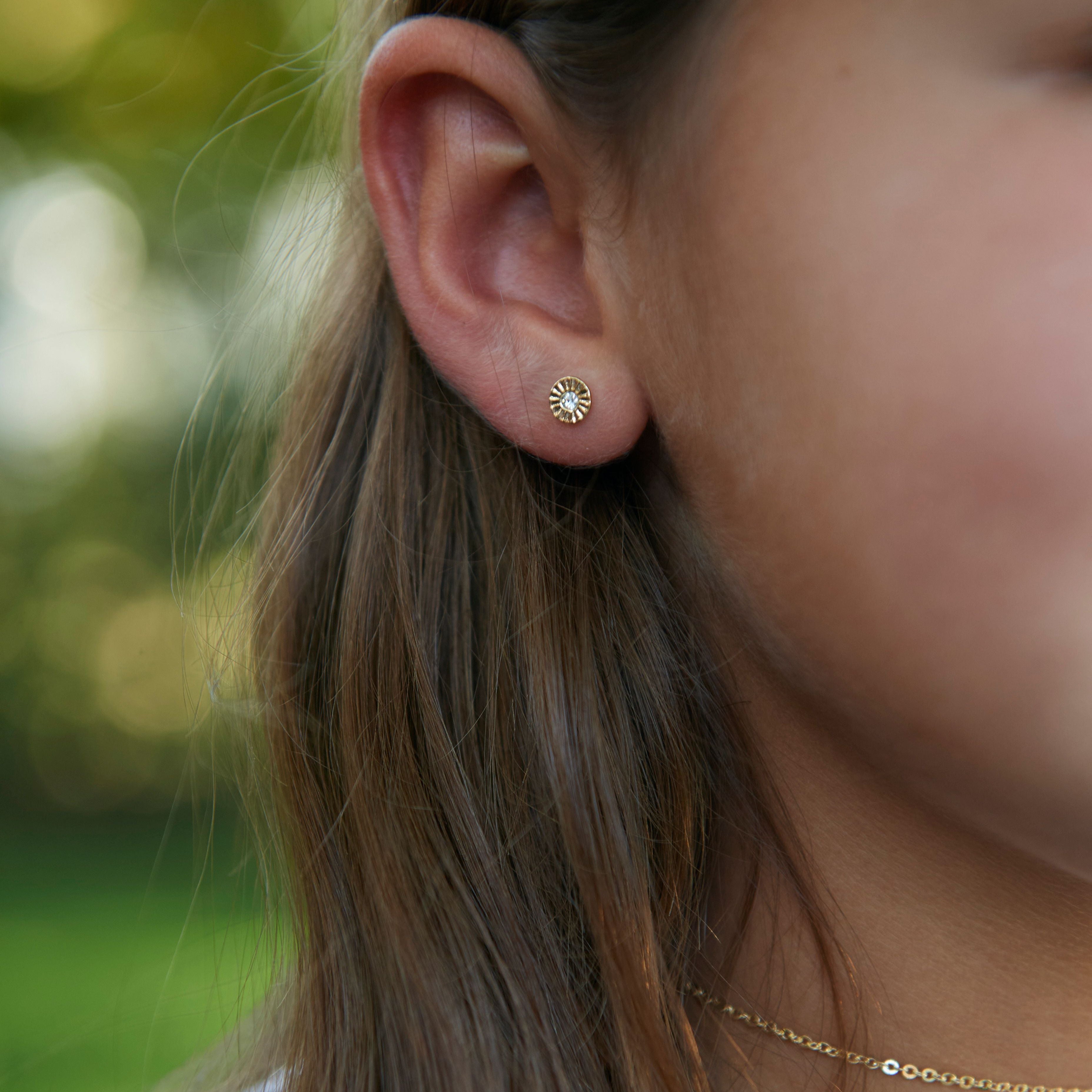 Thea CZ Earrings for Girls