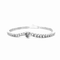 Carla CZ Heart Tennis Bracelet