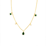 Teardrop Emerald Necklace