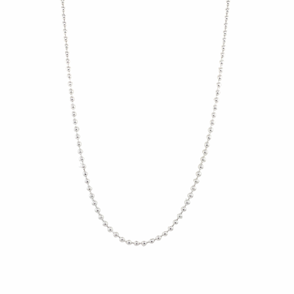 50cm Small ball necklace BASENOTES シルバー Bodhi Ball Necklace for Boys – MaLi Beads