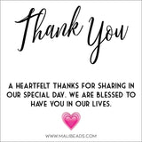 Thank you - Wedding