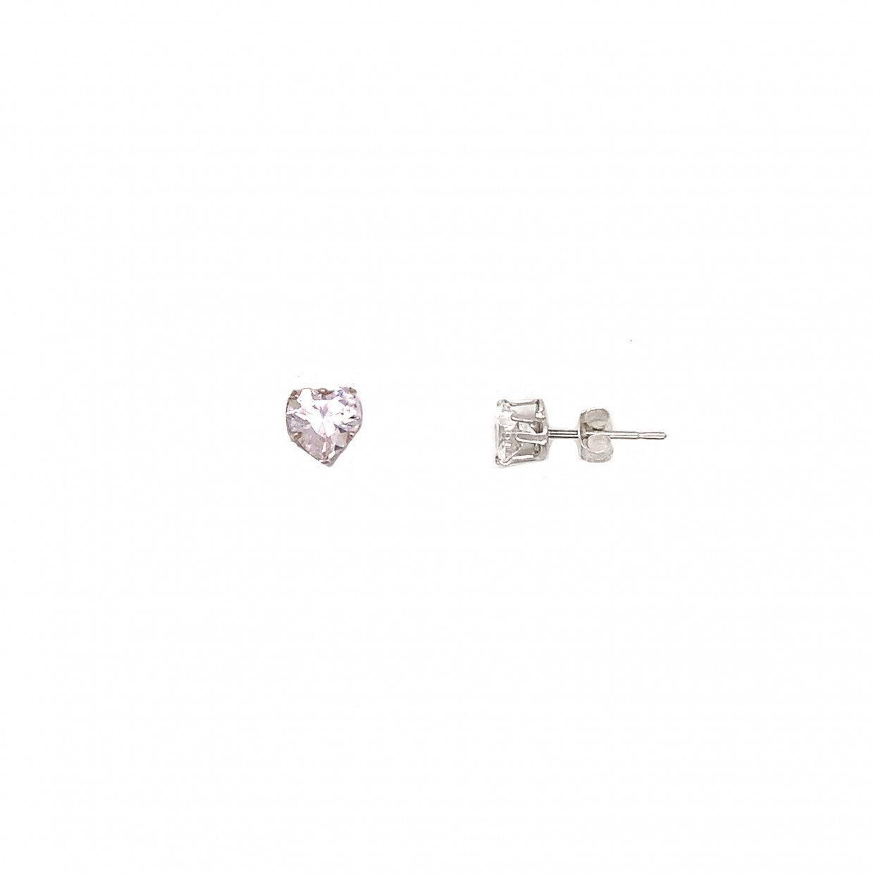 Zea Diamond Heart Studs for Girls
