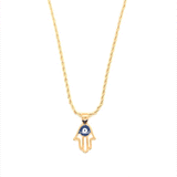 Hamsa Charm Necklace