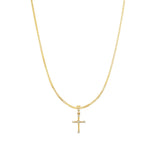 Sade CZ Cross Necklace