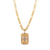 Two-Tone Holy Spirit Pendant Necklace