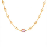 Gali Mini Gemstone Puff Necklace
