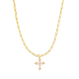Sloane CZ Cross Necklace