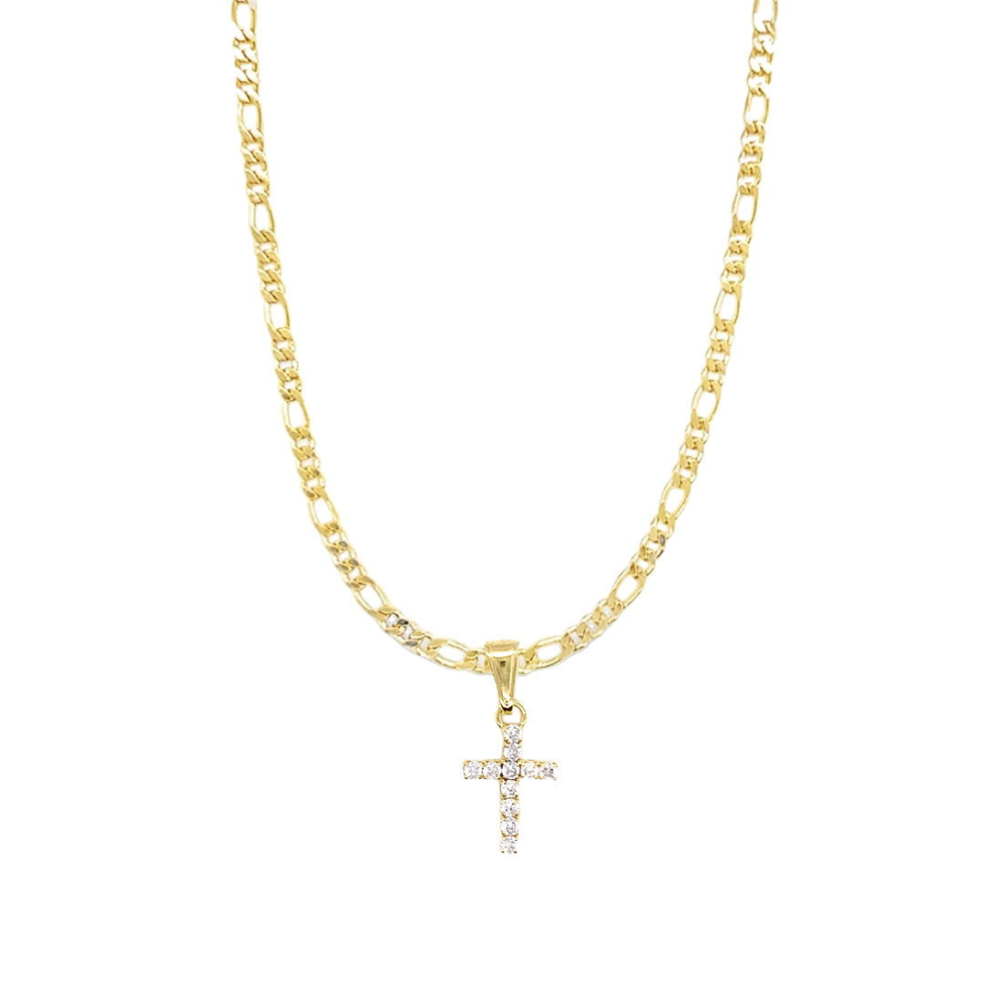 Greta CZ Cross Necklace