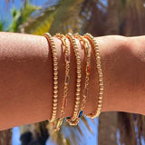 Hani Half Paperclip X Gemstone Bracelet