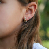 Skylar CZ Flower Earrings